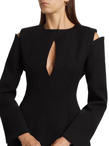 Nonchalant Label Women's Halston Cut-Out Cold-Shoulder Minidress - Black | Thumbnail 6 Nonchalant Label Women's Halston Cut-Out Cold-Shoulder Minidress - Black | Thumbnail 6