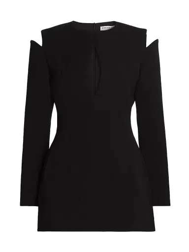 Nonchalant Label Women's Halston Cut-Out Cold-Shoulder Minidress - Black | Thumbnail 1 Nonchalant Label Women's Halston Cut-Out Cold-Shoulder Minidress - Black | Thumbnail 1