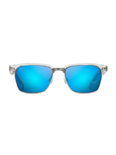 Maui Jim Men's Kawika 54MM Square Sunglasses - Clear Blue Hawaii | Thumbnail 2
