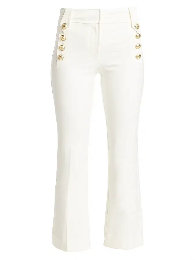 Derek Lam 10 Crosby Women's Robertson Crop Flare Pants - White