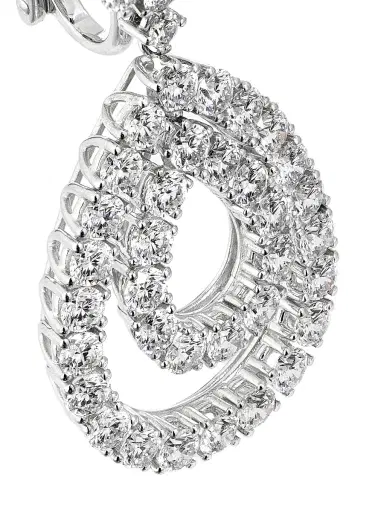 Chopard Women's L'Heure Du Diamant 18K White Gold & 6.75 TCW Diamond Teardrop Earrings - White Gold | Thumbnail 4 Chopard Women's L'Heure Du Diamant 18K White Gold & 6.75 TCW Diamond Teardrop Earrings - White Gold | Thumbnail 4