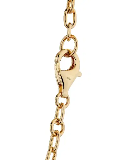 Foundrae Women's Internal Compass & Vivacity 18K Yellow Gold & Garnet Mixed Clip Chain Necklace - Yellow Gold | Thumbnail 4