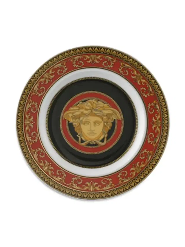 Medusa Red Bread & Butter Plate