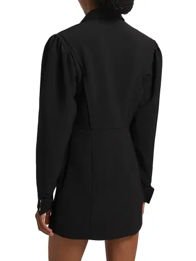 Ronny Kobo Women's Boge Double-Breasted Minidress - Jet Black | Thumbnail 5
