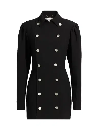 Ronny Kobo Women's Boge Double-Breasted Minidress - Jet Black | Thumbnail 1