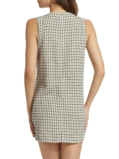 Reformation Women's Tropez Plaid Sleeveless Minidress - Cream Check - Size 12 | Thumbnail 5 Reformation Women's Tropez Plaid Sleeveless Minidress - Cream Check - Size 12 | Thumbnail 5