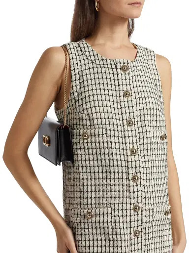 Reformation Women's Tropez Plaid Sleeveless Minidress - Cream Check - Size 12 | Thumbnail 6 Reformation Women's Tropez Plaid Sleeveless Minidress - Cream Check - Size 12 | Thumbnail 6