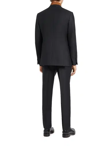 Zegna Men's Trofeo 600 Tailoring Evening Suit - Navy Blue - Size 50 | Thumbnail 3