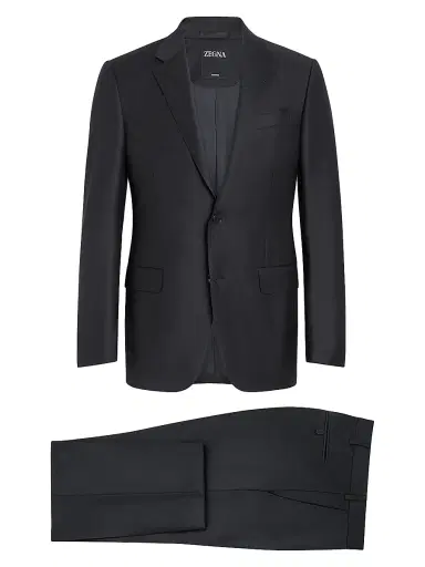 Zegna Men's Trofeo 600 Tailoring Evening Suit - Navy Blue - Size 50 | Thumbnail 1