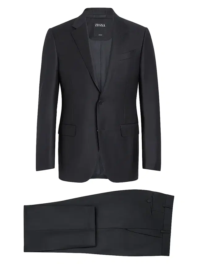 ZEGNA Men's Trofeo 600 Tailoring Evening Suit - Navy Blue