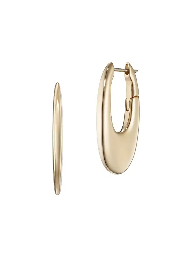 Women's Lola  Lulu 18K Yellow Gold Hoop Earrings - Yellow Gold