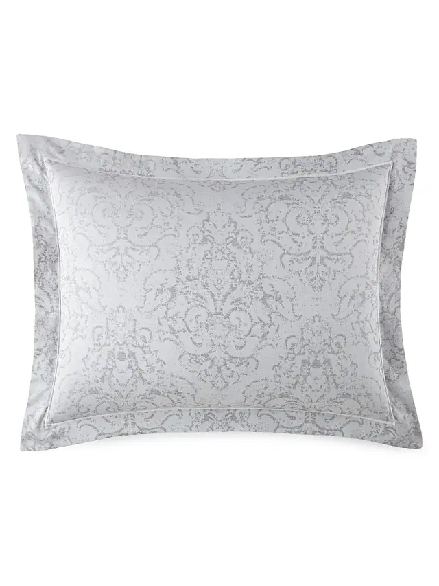 Bella Damask Sham - Pewter European