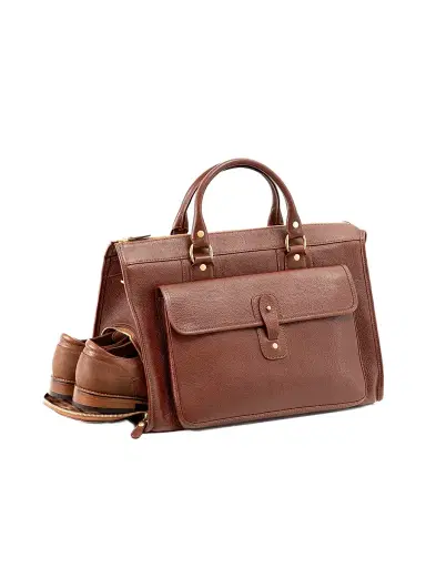 Ghurka Men's Heritage Concourse No. 291 Leather Duffel Bag | Thumbnail 4