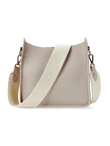 GiGi New York Women's Elle Marching Horse Leather Crossbody Bag - Beech Wood | Thumbnail 1 GiGi New York Women's Elle Marching Horse Leather Crossbody Bag - Beech Wood | Thumbnail 1