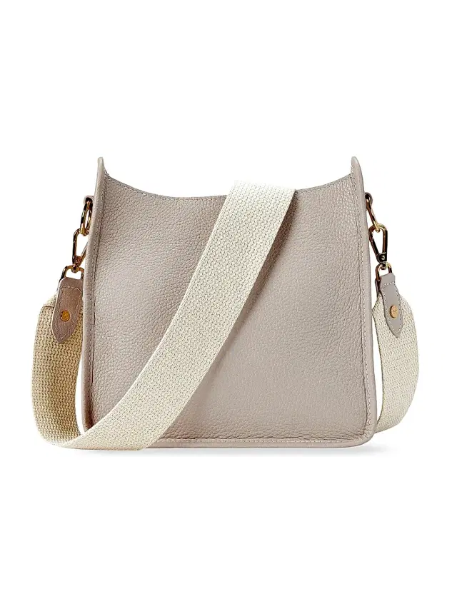 GiGi New York Women's Elle Marching Horse Leather Crossbody Bag - Beech Wood