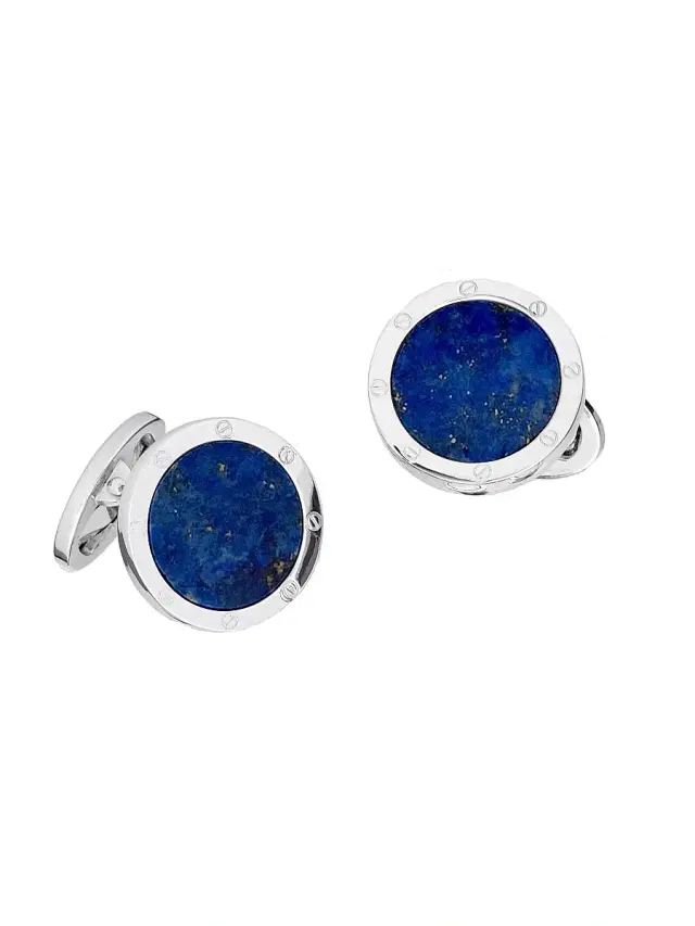 Jan Leslie Men's Sterling Silver & Mother-Of-Pearl Cufflinks