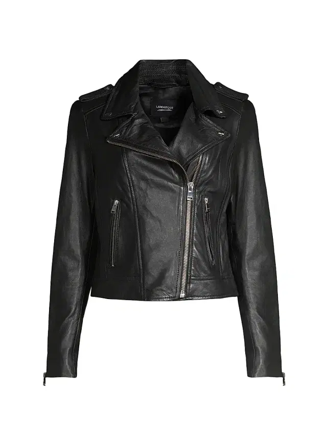 Lamarque Women's Donna Leather Jacket - Black