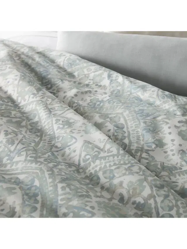 Seville Watercolor Duvet - Mineral Twin