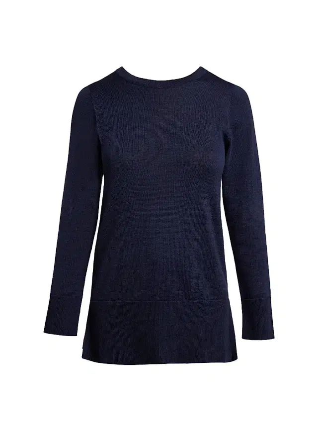 Santorelli Women's Merino Wool Sweater - Space Blue