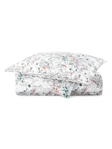 Peacock Alley Chloe Percale Duvet - Fog Queen | Thumbnail 1 Peacock Alley Chloe Percale Duvet - Fog Queen | Thumbnail 1
