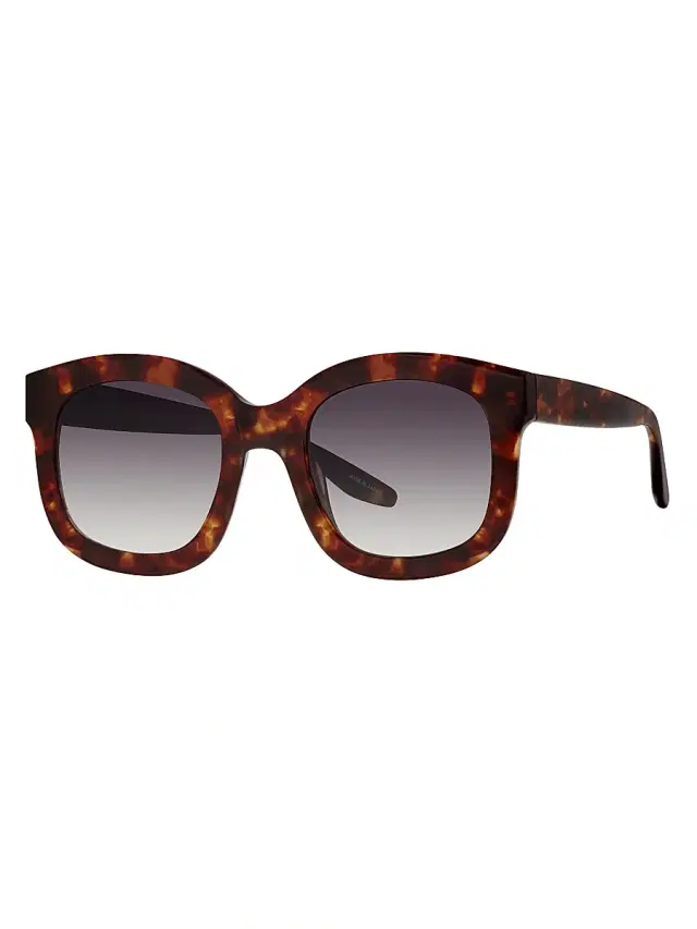 Barton Perreira Women's Quannah 52MM Square Sunglasses - Gradient Grey Chesnut Havana