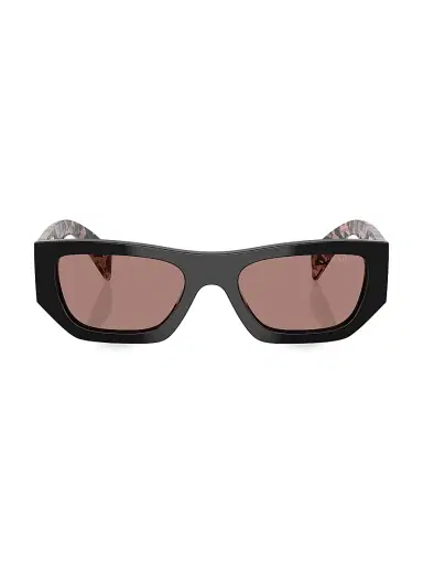 Prada Women's 53MM Pillow Sunglasses - Brownpinkhavana | Thumbnail 2