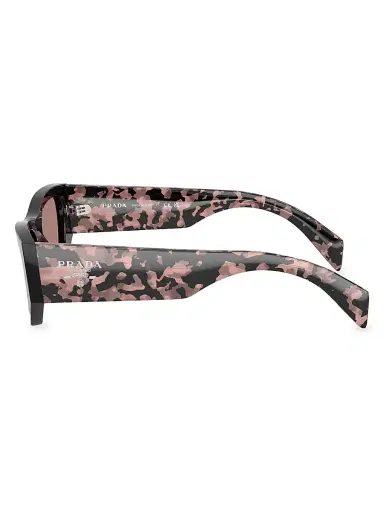 Prada Women's 53MM Pillow Sunglasses - Brownpinkhavana | Thumbnail 3