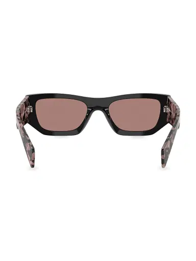 Prada Women's 53MM Pillow Sunglasses - Brownpinkhavana | Thumbnail 4