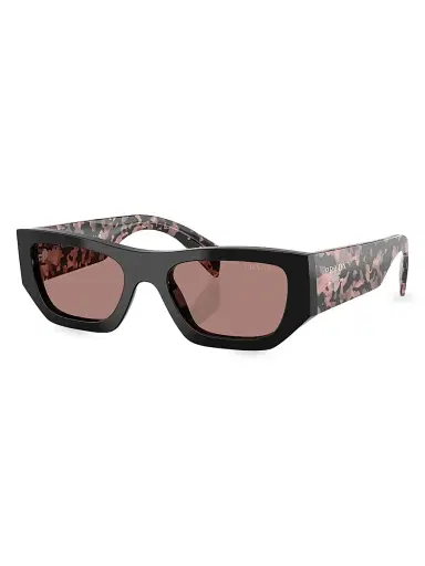 Prada Women's 53MM Pillow Sunglasses - Brownpinkhavana | Thumbnail 1