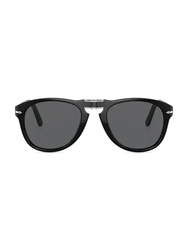 Men's Steve McQueen 54MM Aviator Sunglasses - Black