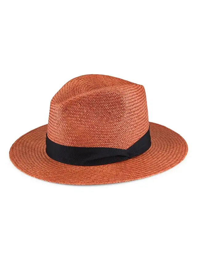 rag & bone Women's Panama Straw Hat - Caramel