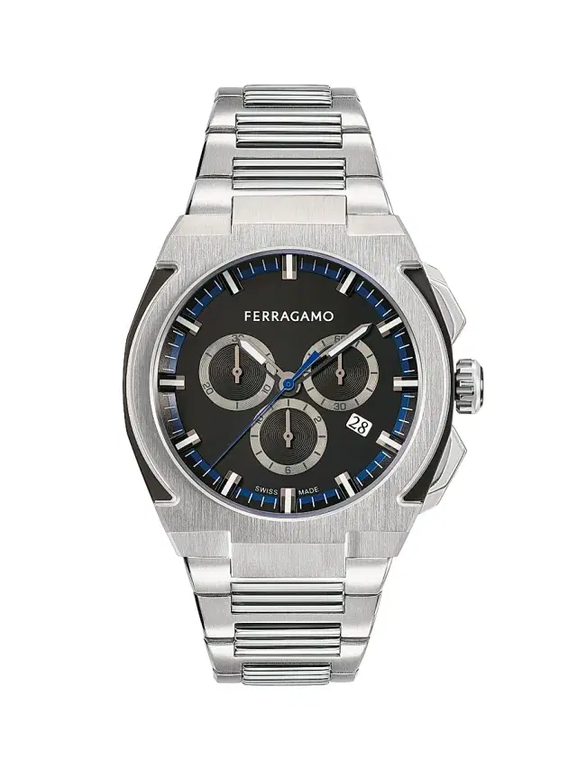 Men's  Edge Chrono Stainless Steel Bracelet Watch/43MM - Stainless Steel