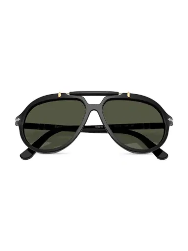 PERSOL Men's 57MM Square Sunglasses - Black | Thumbnail 5 PERSOL Men's 57MM Square Sunglasses - Black | Thumbnail 5