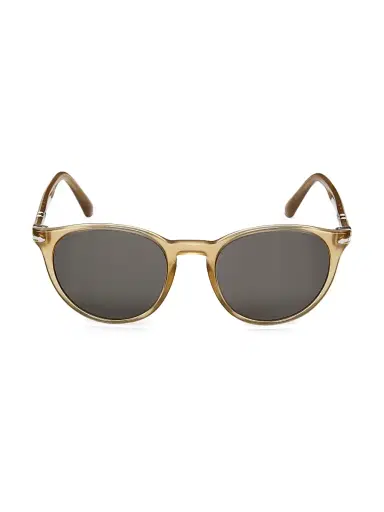 Persol Men's 52MM Round Sunglasses - Opal Beige Dark Grey | Thumbnail 2 Persol Men's 52MM Round Sunglasses - Opal Beige Dark Grey | Thumbnail 2