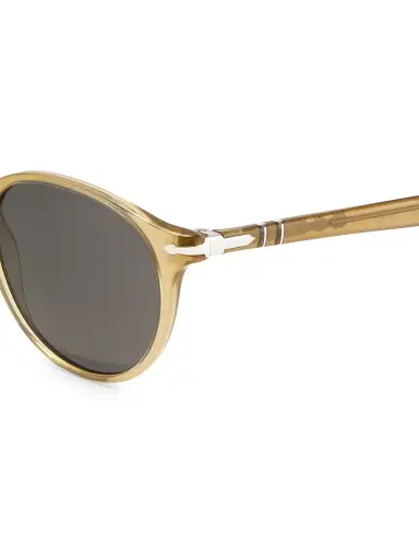 Persol Men's 52MM Round Sunglasses - Opal Beige Dark Grey | Thumbnail 3 Persol Men's 52MM Round Sunglasses - Opal Beige Dark Grey | Thumbnail 3