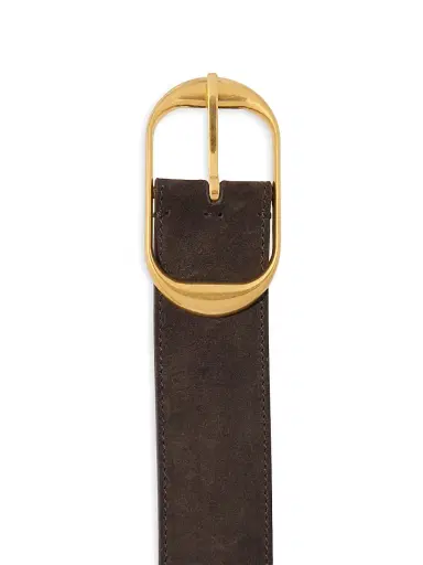 Nili Lotan Women's Nili Suede Belt - Brown | Thumbnail 2
