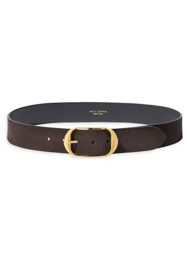 Nili Lotan Women's Nili Suede Belt - Brown | Thumbnail 1