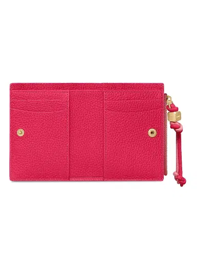 MAISON de SABRÉ Women's Leather Bifold Wallet - Candy Fuchsia | Thumbnail 4