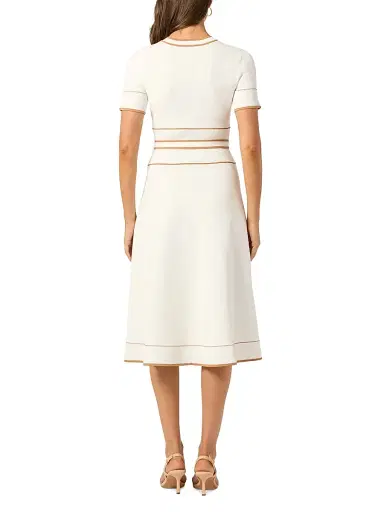 Shoshanna Women's Addison Belted Knit Dress | Thumbnail 4
