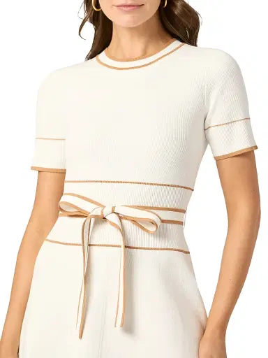 Shoshanna Women's Addison Belted Knit Dress | Thumbnail 5