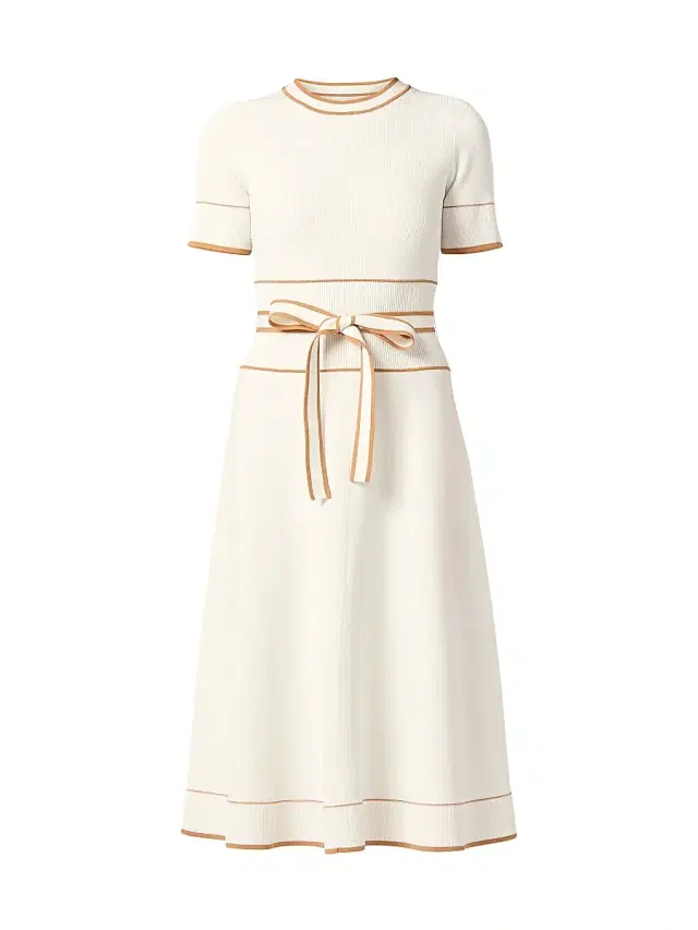Shoshanna Women's Addison Belted Knit Dress -  Terracotta