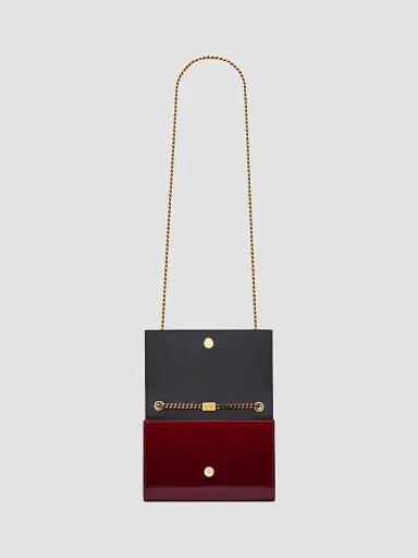 Saint Laurent Women's Kate Small in Patent Leather - Grenade | Thumbnail 3 Saint Laurent Women's Kate Small in Patent Leather - Grenade | Thumbnail 3