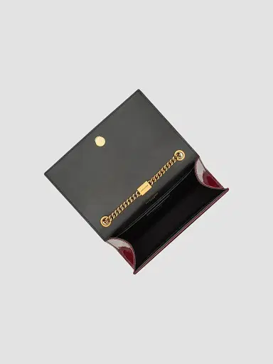 Saint Laurent Women's Kate Small in Patent Leather - Grenade | Thumbnail 4 Saint Laurent Women's Kate Small in Patent Leather - Grenade | Thumbnail 4