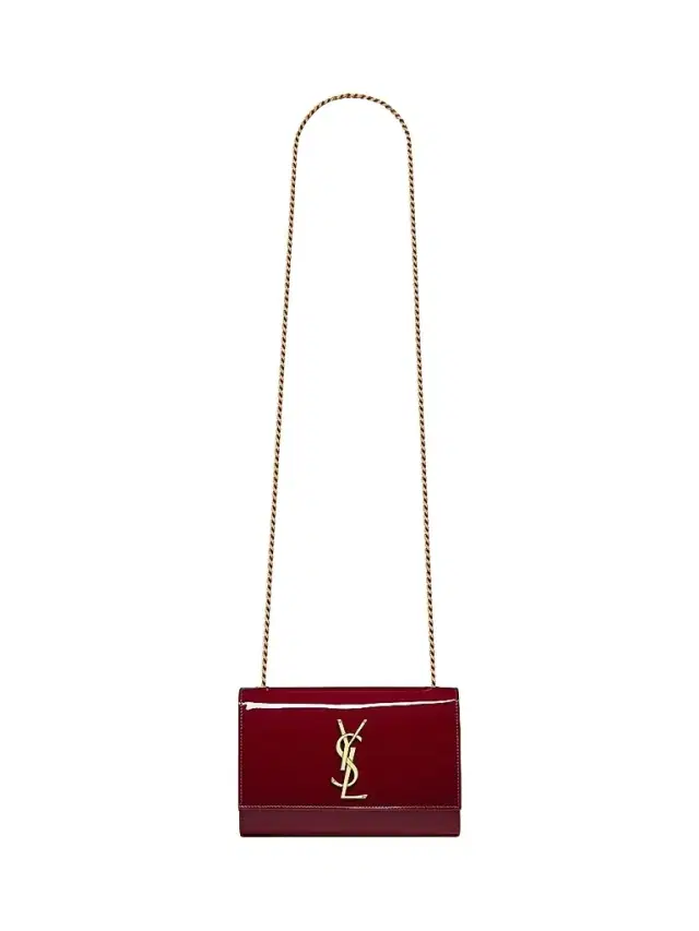 Saint Laurent Women's Kate  in Patent Leather - Grenade