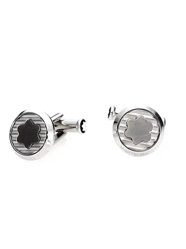 Montblanc Urban Spirit Stainless Steel Cuff Links - Silver | Thumbnail 1 Montblanc Urban Spirit Stainless Steel Cuff Links - Silver | Thumbnail 1