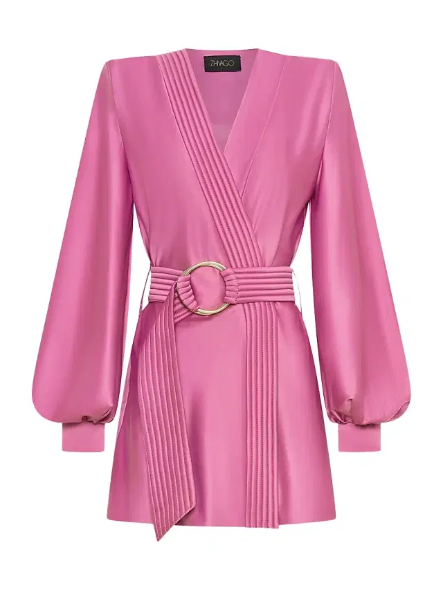 Zhivago Women's Cala Conta Satin Minidress - Dusty Pink