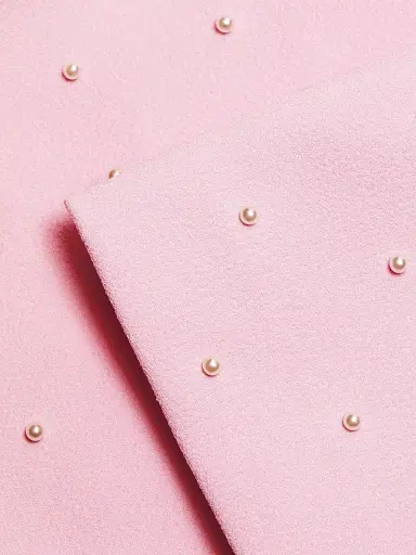 Rebecca Vallance Women's Veronica Pearl Bow Puff-Sleeve Minidress - Pink | Thumbnail 7