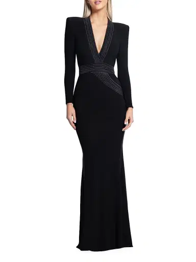 Zhivago Women's Battle Lines The Heiress V-Neck Gown | Thumbnail 2