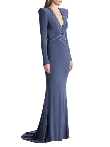 Zhivago Women's Battle Lines The Heiress V-Neck Gown | Thumbnail 4