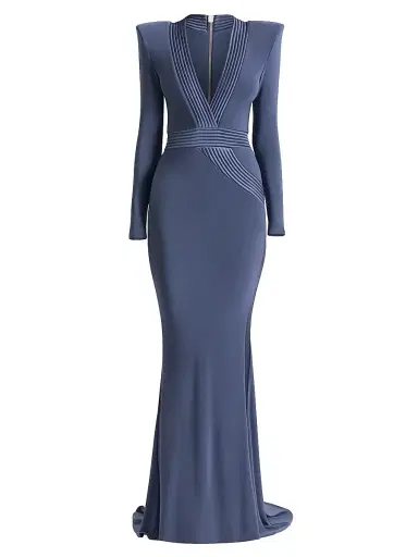 Zhivago Women's Battle Lines The Heiress V-Neck Gown | Thumbnail 1